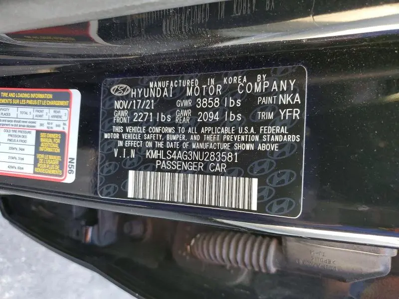 2022 HYUNDAI ELANTRA SEL  