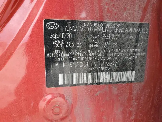 2020 HYUNDAI ELANTRA SEL