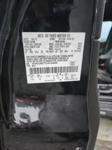 2012 FORD ESCAPE LIMITED  