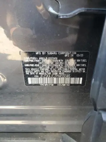 2023 SUBARU FORESTER SPORT  