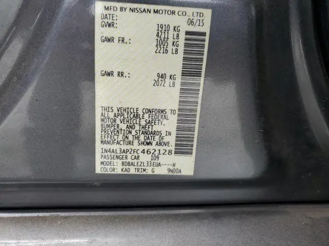 2015 NISSAN ALTIMA 2.5  