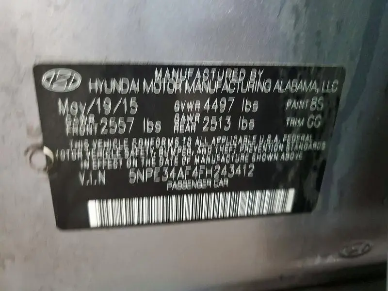 2015 HYUNDAI SONATA SPORT  