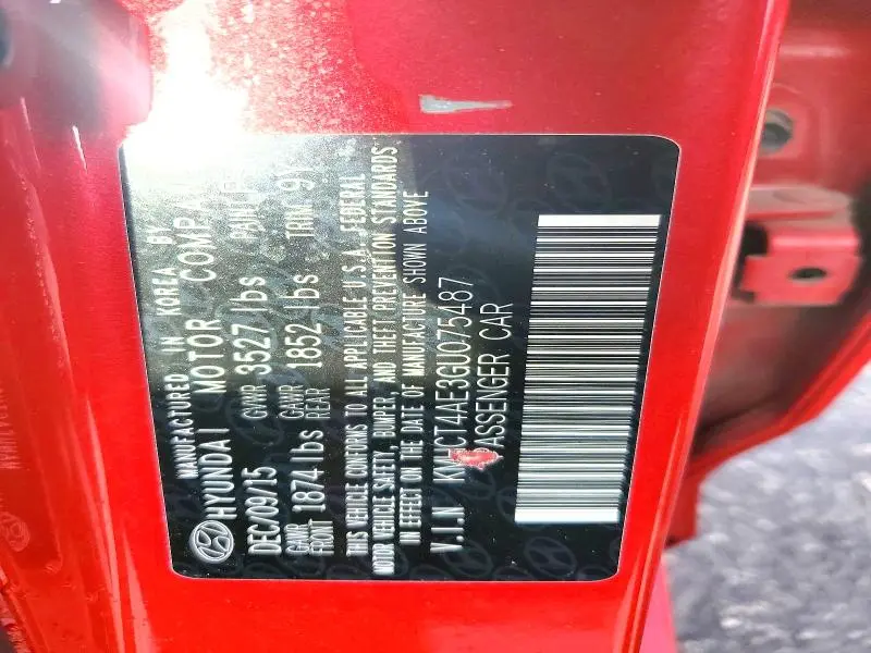 2016 HYUNDAI ACCENT SE  