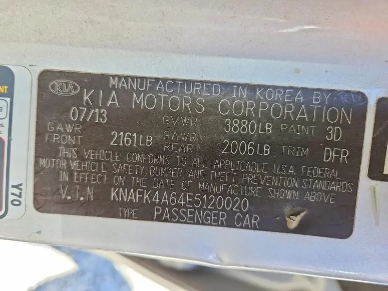 2014 KIA FORTE LX  