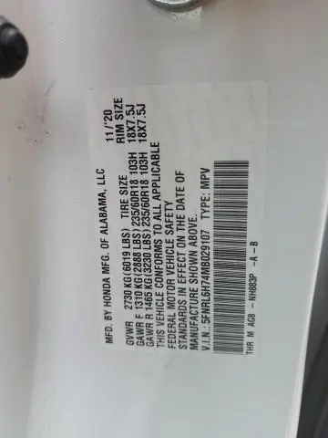 2021 HONDA ODYSSEY EXL  