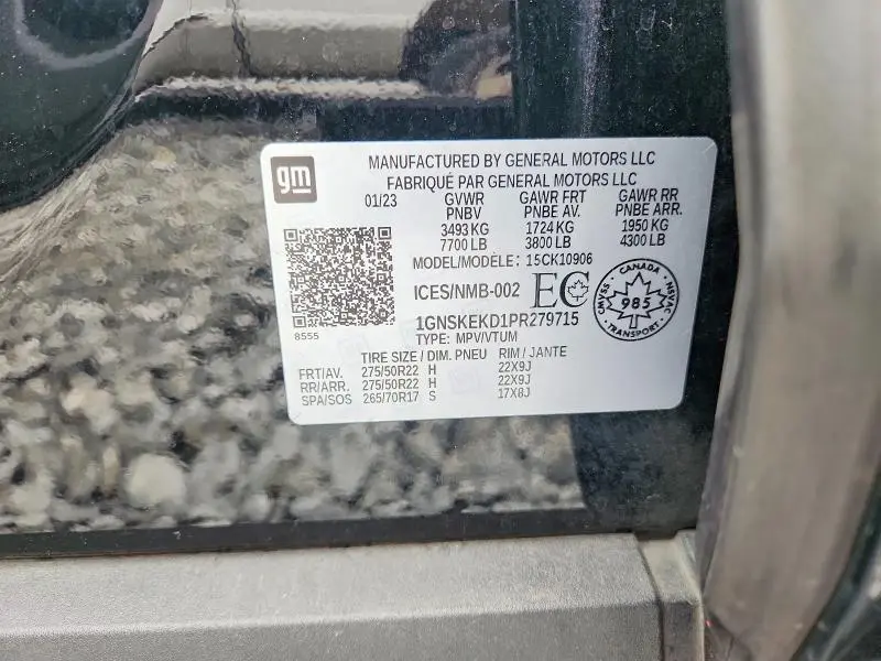 2023 CHEVROLET SUBURBAN K1500 RST  