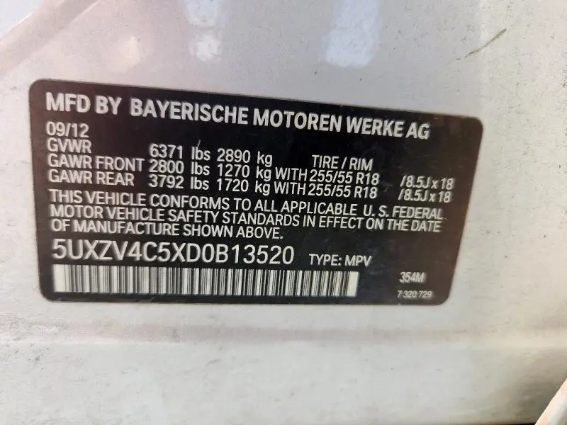 2013 BMW X5 XDRIVE35I  