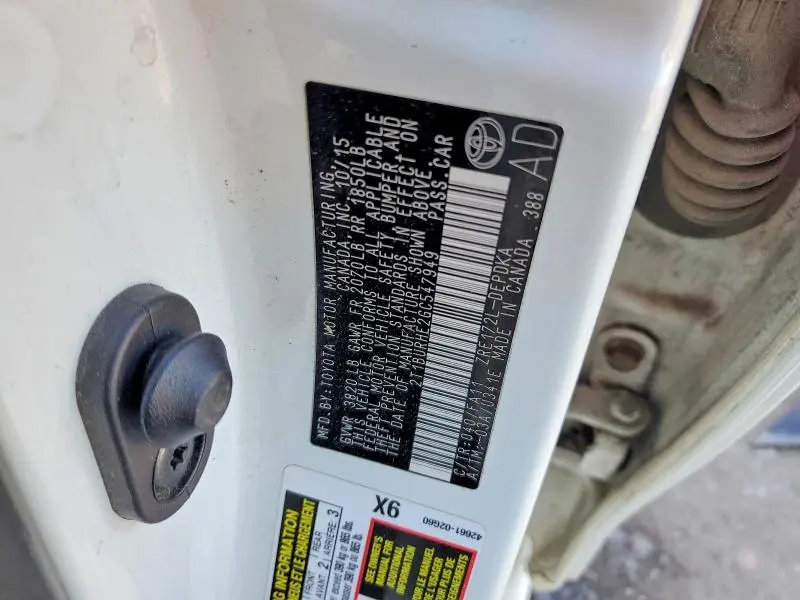 2016 TOYOTA COROLLA L  