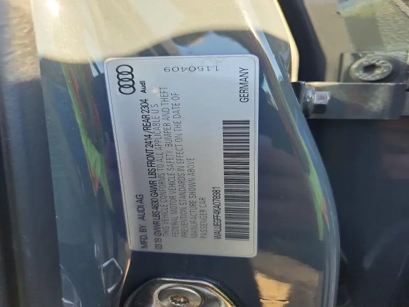 2019 AUDI A3 PREMIUM PLUS  