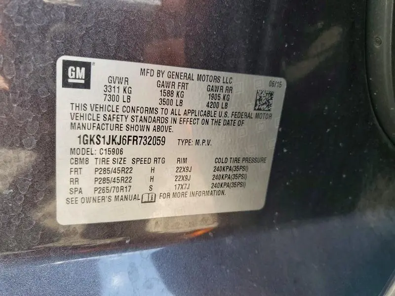 2015 GMC YUKON XL DENALI  