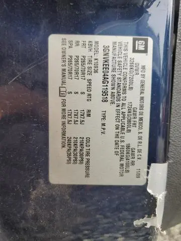 2010 CHEVROLET AVALANCHE LS  