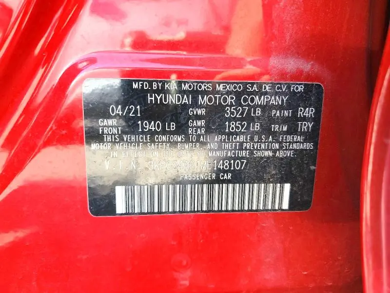 2021 HYUNDAI ACCENT SE  