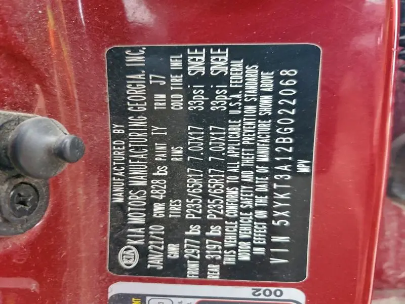 2011 KIA SORENTO BASE  