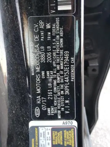 2018 KIA FORTE LX  