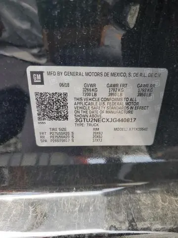2018 GMC SIERRA K1500 SLT  