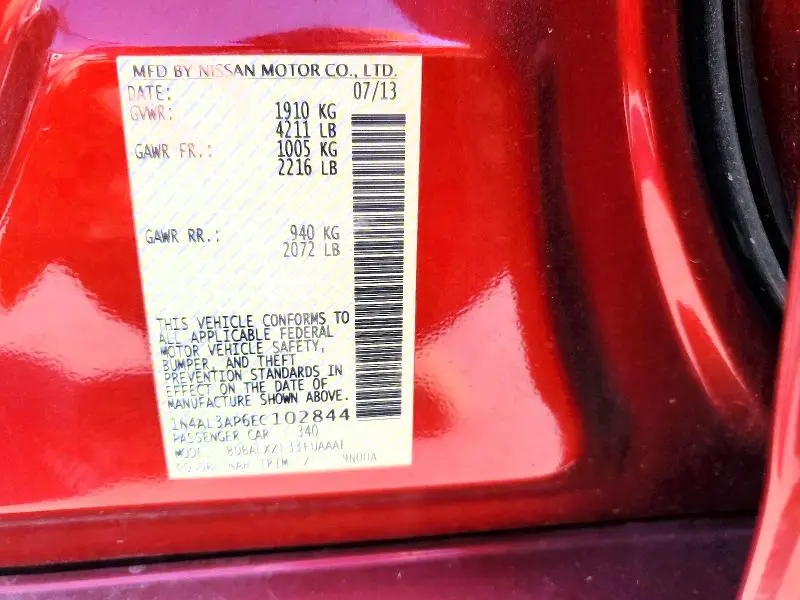 2014 NISSAN ALTIMA 2.5  