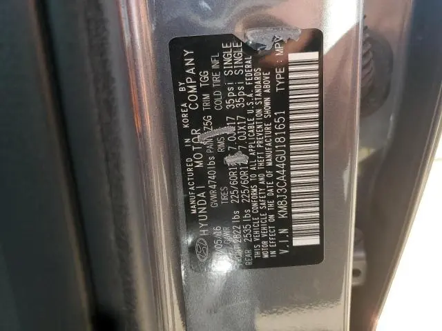 2016 HYUNDAI TUCSON LIMITED  