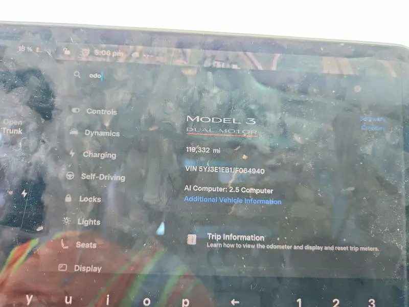 2018 TESLA MODEL 3   