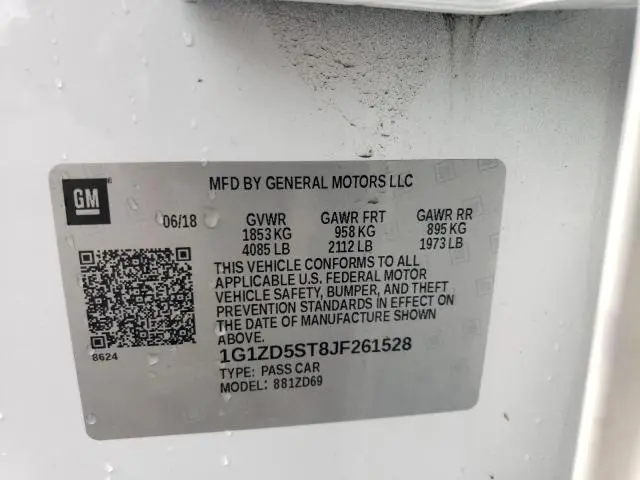 2018 CHEVROLET MALIBU LT  