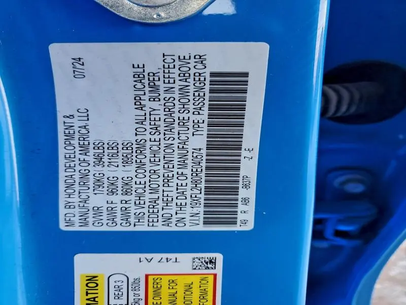 2024 HONDA CIVIC SPORT  