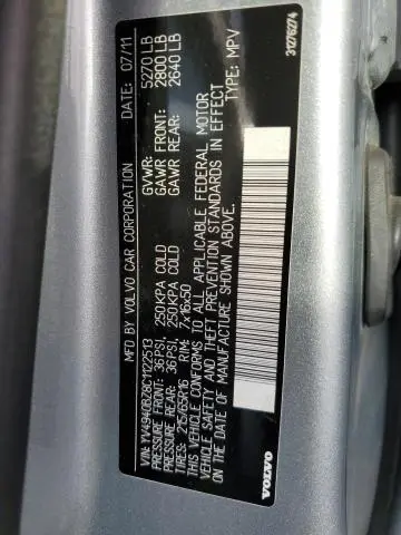 2012 VOLVO XC70 3.2  