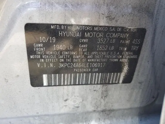 2020 HYUNDAI ACCENT SE