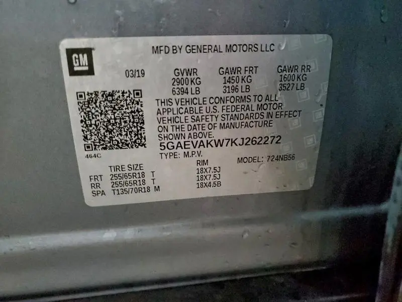 2019 BUICK ENCLAVE ESSENCE  