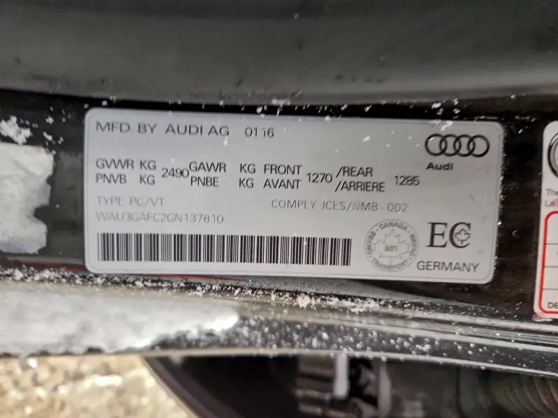 2016 AUDI A7 QUATTRO PROGRESSIV/TECHNIK S LINE  