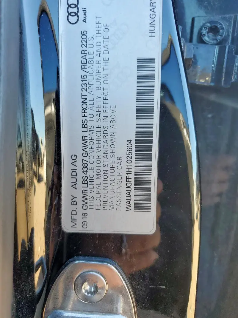 2017 AUDI A3 PREMIUM  