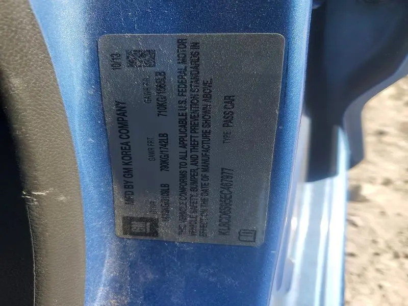 2014 CHEVROLET SPARK 1LT  