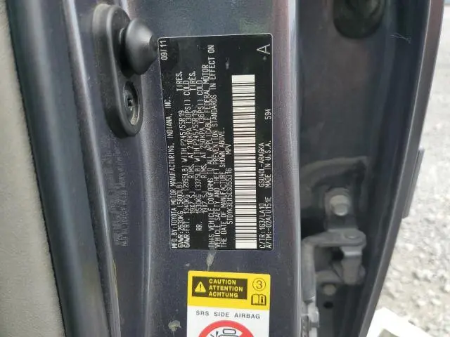 2012 TOYOTA HIGHLANDER LIMITED  