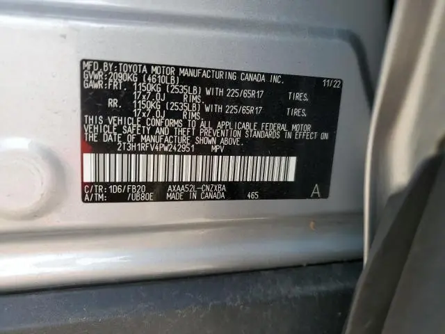 2023 TOYOTA RAV4 LE  