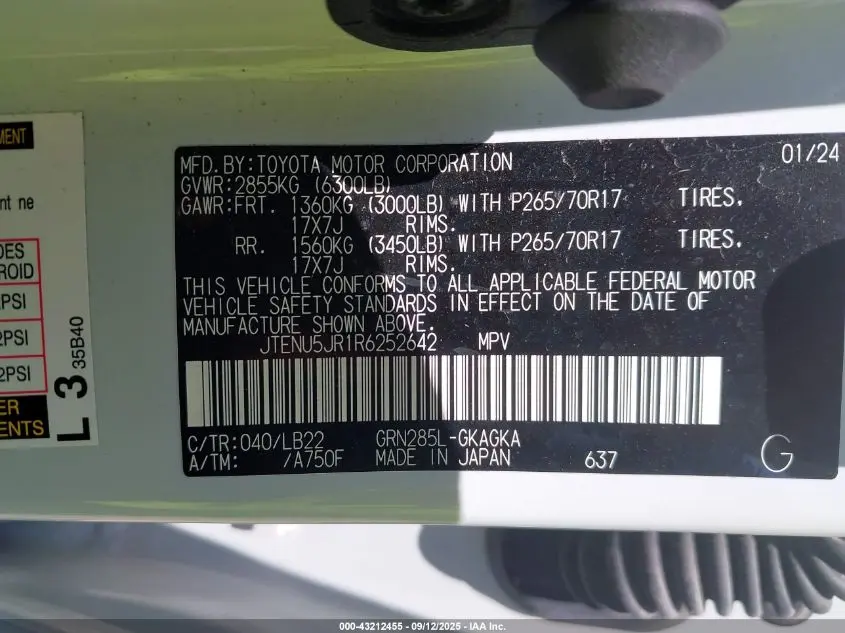 2024 TOYOTA 4RUNNER SR5 PREMIUM