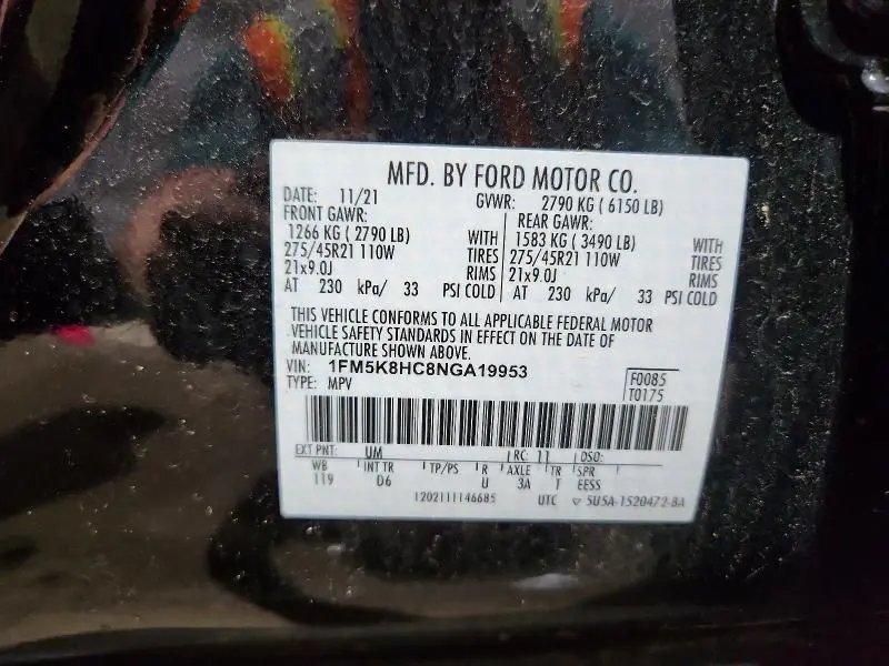 2022 FORD EXPLORER PLATINUM  