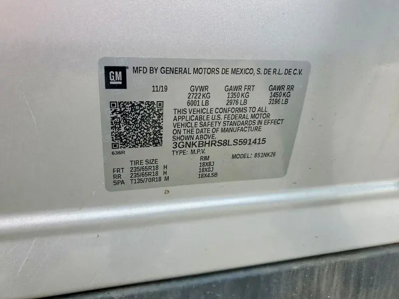 2020 CHEVROLET BLAZER 2LT  