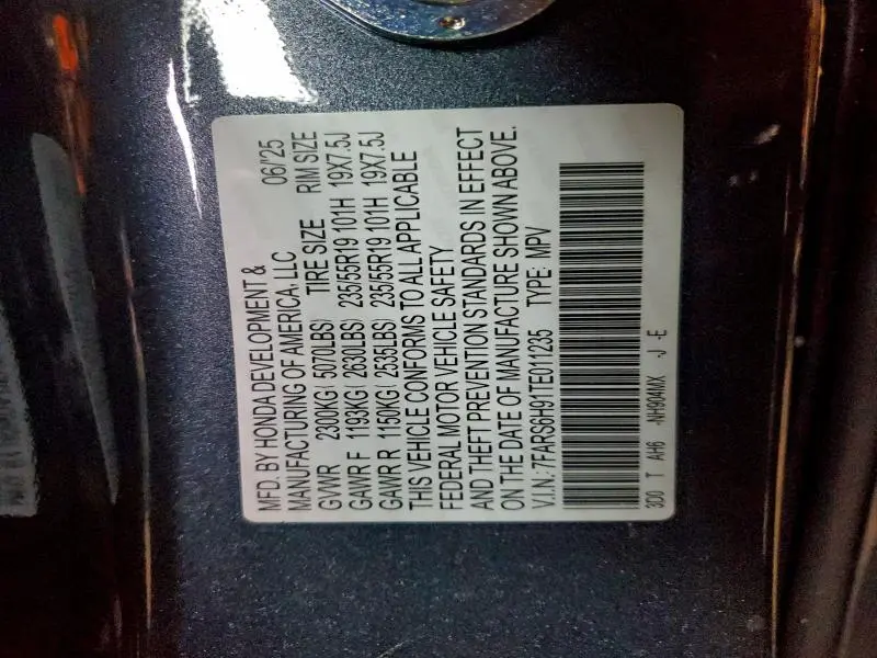 2026 HONDA CR-V SPORT TOURING  