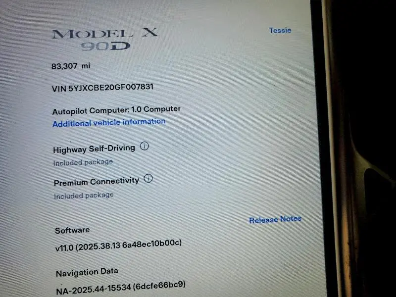 2016 TESLA MODEL X   