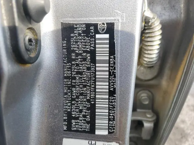 2015 TOYOTA CAMRY HYBRID  