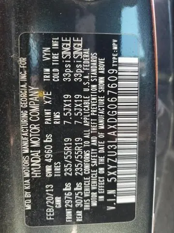 2013 HYUNDAI SANTA FE SPORT   