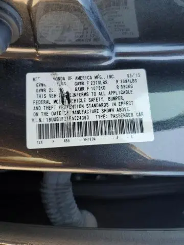 2015 ACURA TLX   