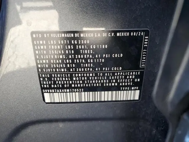 2024 VOLKSWAGEN TIGUAN SE R-LINE BLACK  