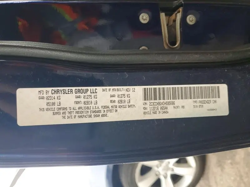 2013 DODGE CHARGER SE  