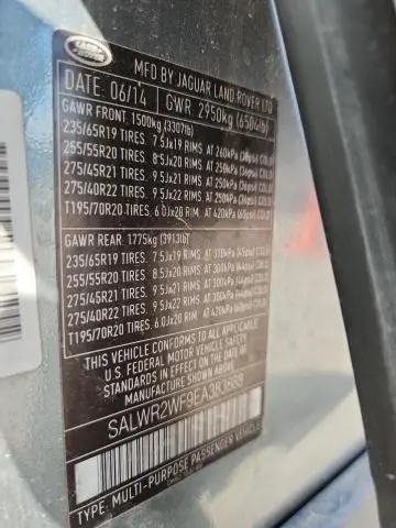 2014 LAND ROVER RANGE ROVER SPORT HSE  