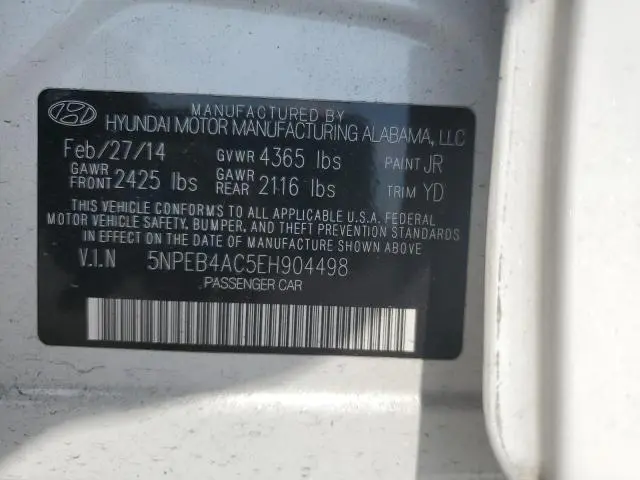 2014 HYUNDAI SONATA GLS