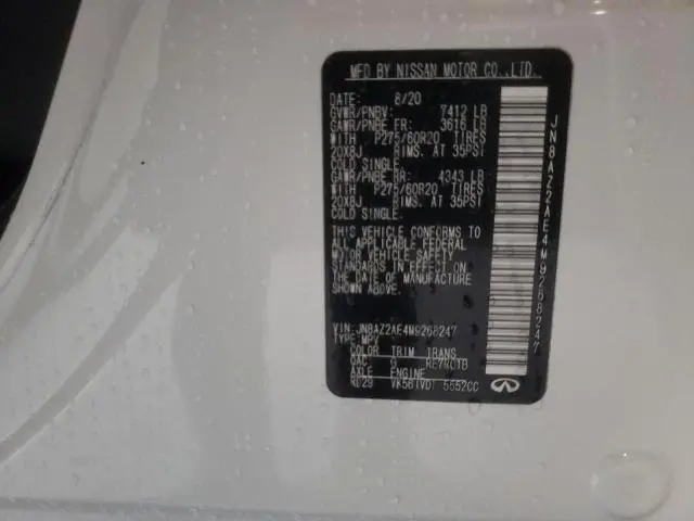 2021 INFINITI QX80 LUXE  