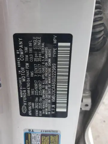 2016 HYUNDAI TUCSON LIMITED  