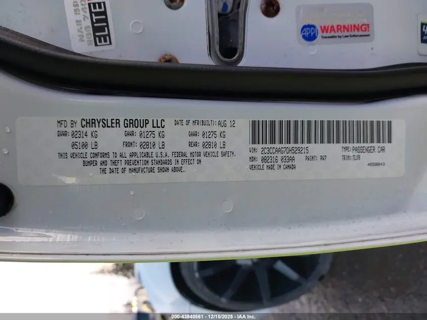2013 CHRYSLER 300 MOTOWN