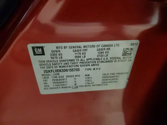 2013 GMC TERRAIN SLT  