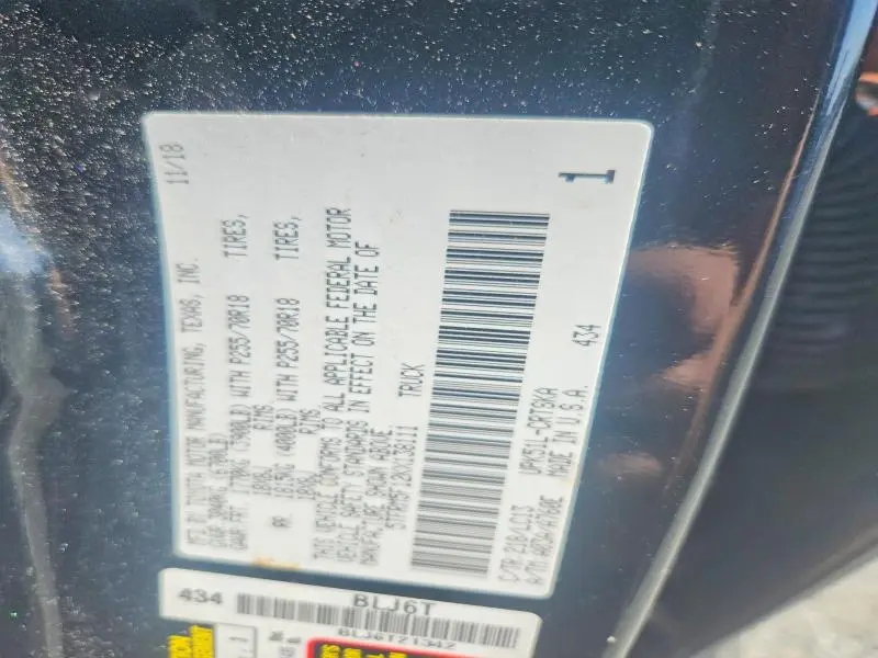 2019 TOYOTA TUNDRA SR  