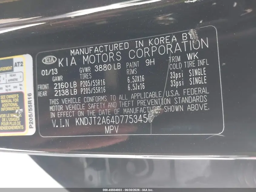 2013 KIA SOUL +